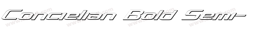 Concielian Bold Semi字体转换